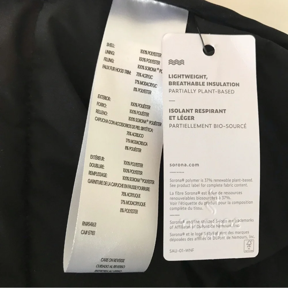 NWT Calvin Klein Black Puffer Jacket Sorona Aura Infinite Stretch 0 Degree Small - Picture 15 of 16